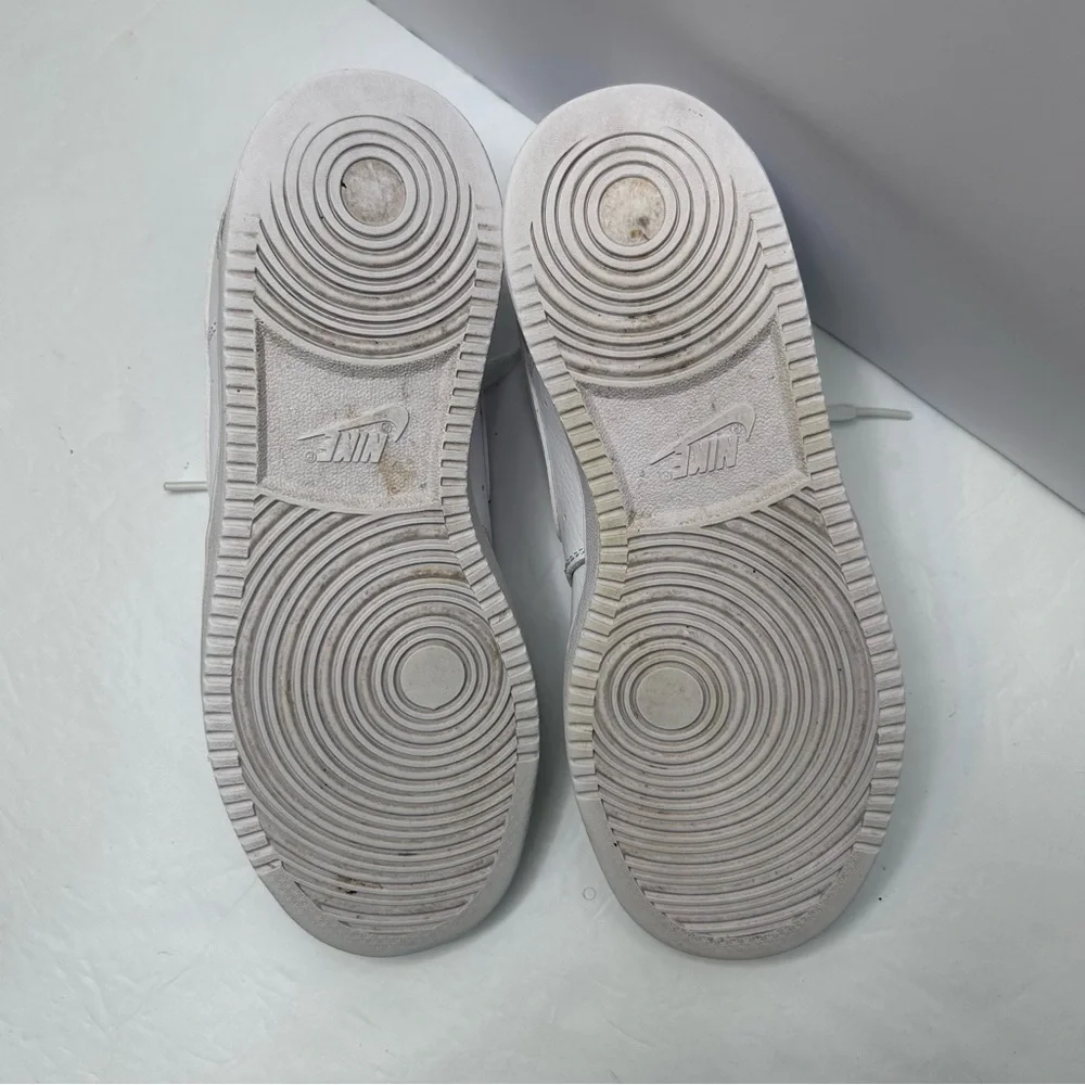 Nike Unisex White Sneakers Laced-Up Court Visio. low Size 7